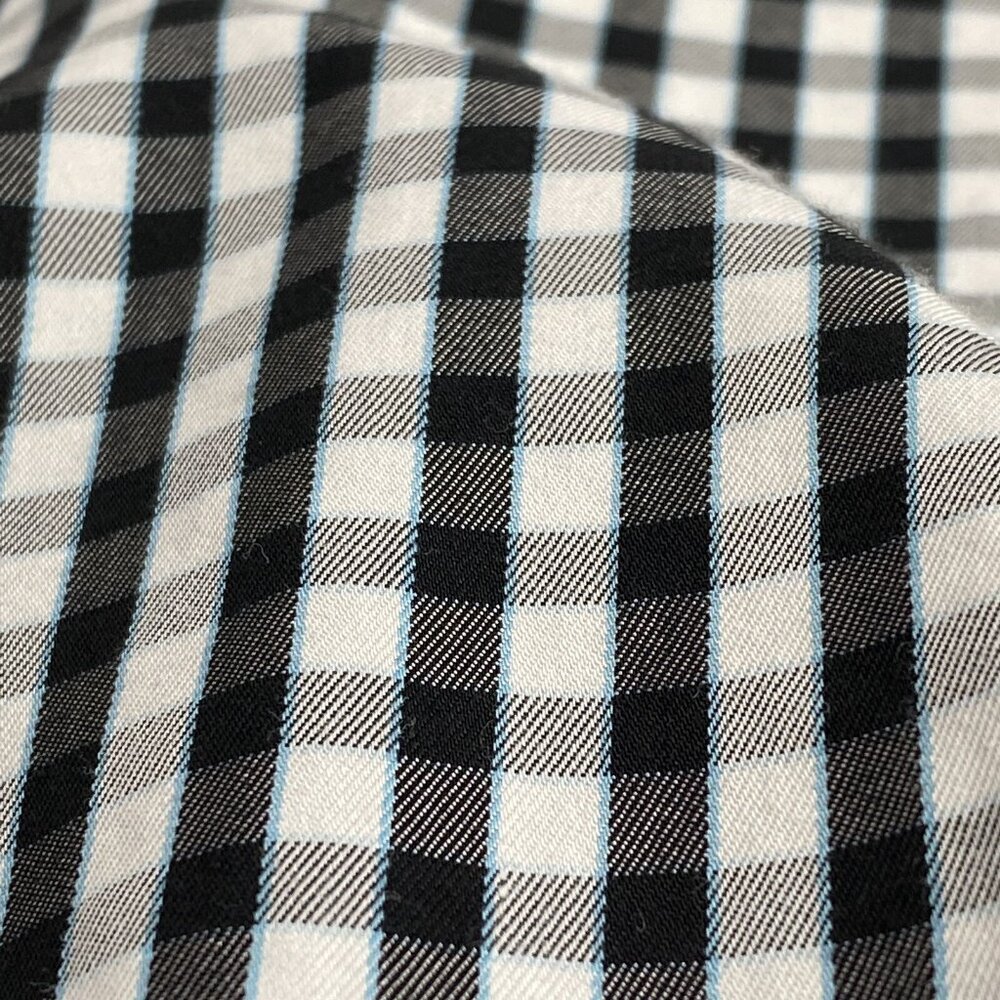 Peter Millar Crown Soft Black Check Shirt Men’s Medium Long Sleeve Button Down - Picture 9 of 14